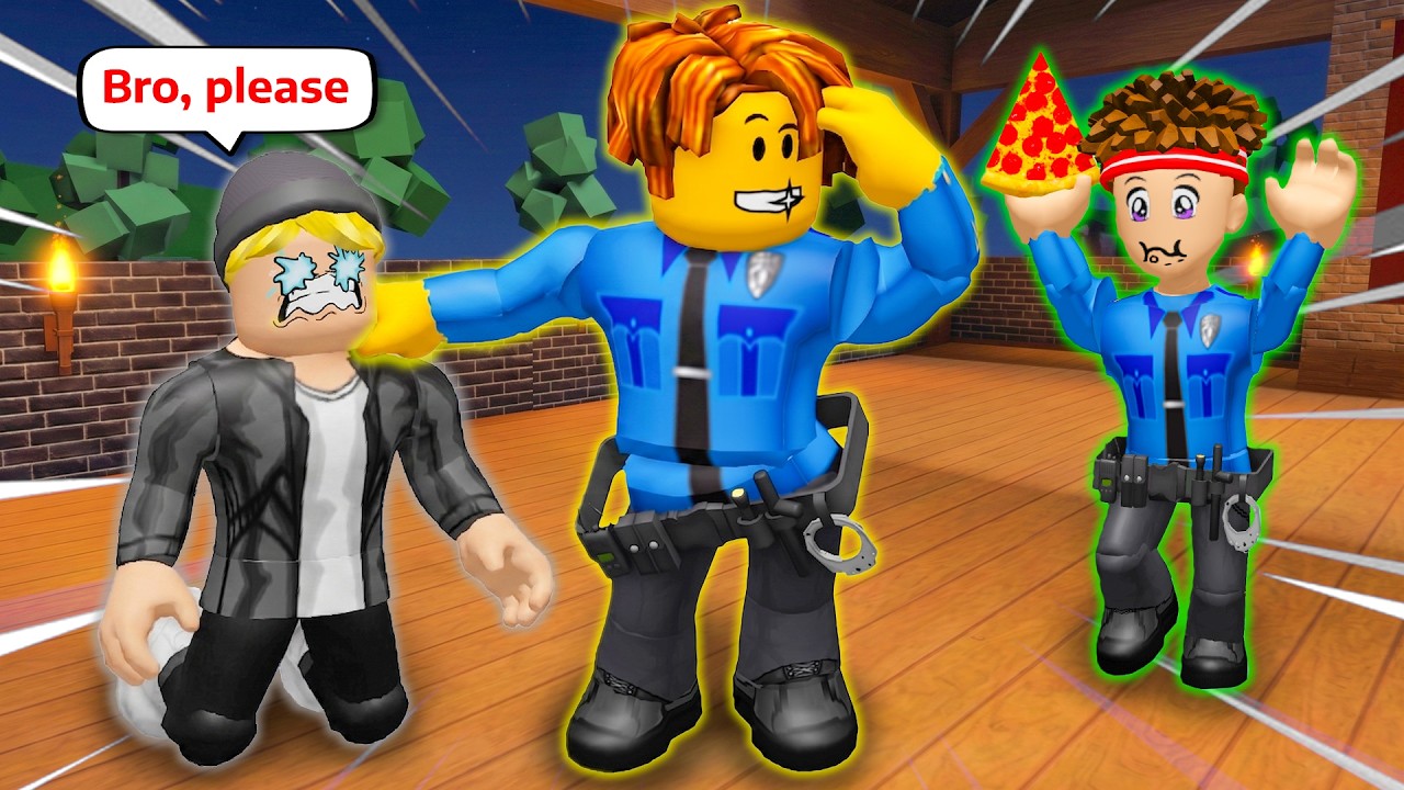 Bacon become STRONG Police In Roblox?!