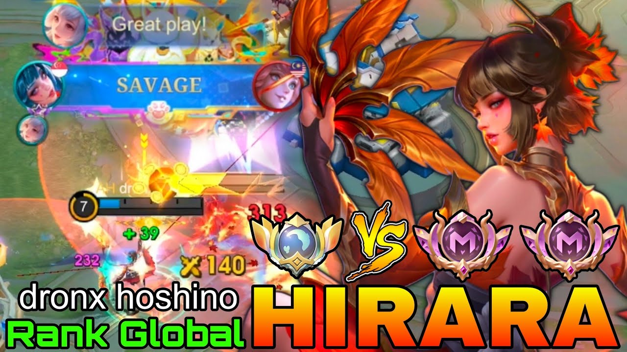 SAVAGE Hirara VS Supreme Enemies - Top Global Hirara by dronx hoshino - Mobile Legends