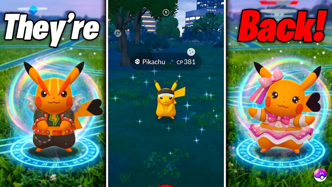 FINALLY POKEMON GO IS DOING THIS EVENT! RARE Costumed Pikachu Return / Pop Star and Rock Star