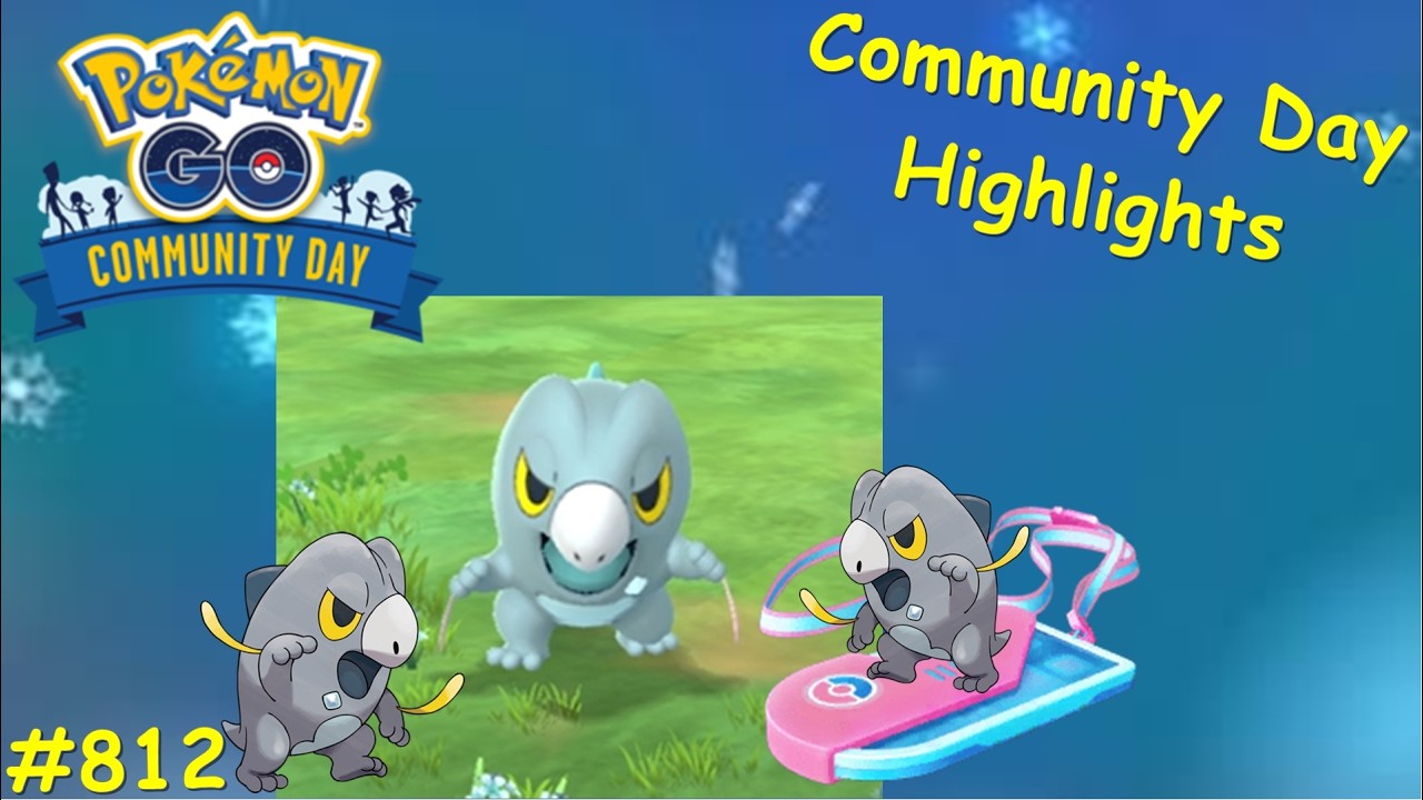 Community Day Highlights feat. Shiny Frospino | Pokemon GO #812 backdrop