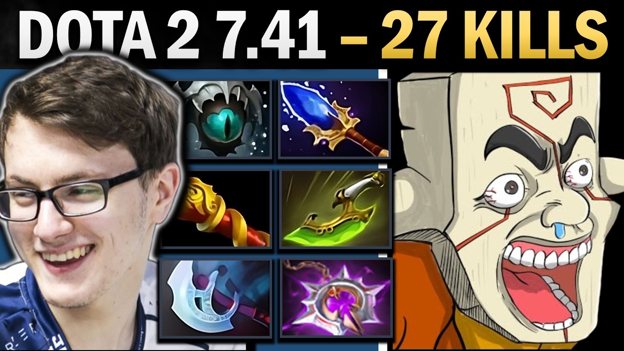 Juggernaut Dota 2 7.41 with Skadi and 27 Kills - Dota 2 Gameplay