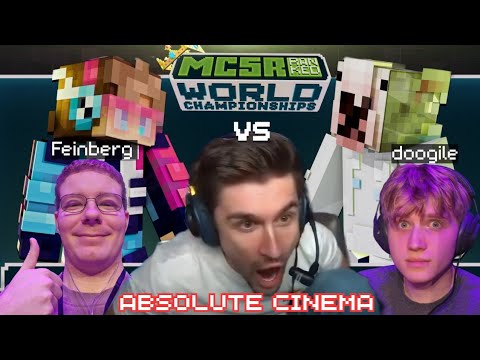 Ludwig Hatewatches Feinberg vs Doogile | MCSR Ranked WORLD CHAMPIONSHIPS