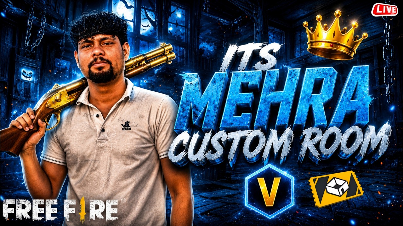 🔴Live Free Fire Only Custom Room 🔥 Pc vs Mobile | its Mehra #freefireindia #garenafreefire