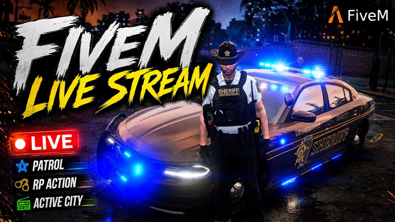 🔴 Live: FiveM | Sky Paradise RP V2 | 👮🏻 LSCSO 🚓 | Sheriff Marcus Callahan | Stoping Crime | ERS