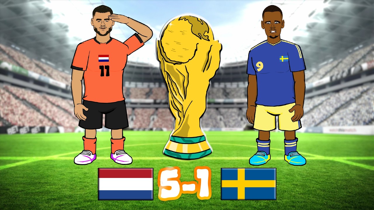5-1! NETHERLANDS vs SWEDENЁЯШ▓ (World Cup 26 Goals Highlights Gakpo Brobbey)