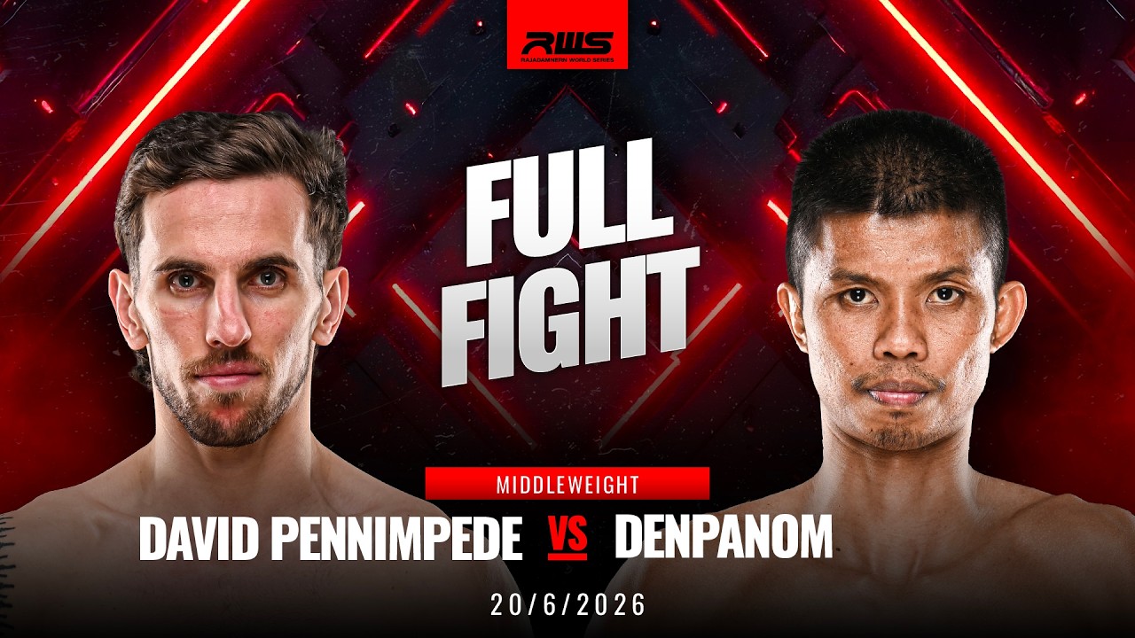 Full Fight l David Pennimpede vs Denpanom l เดวิด เพนิมพีด vs เด่นพนม l RWS