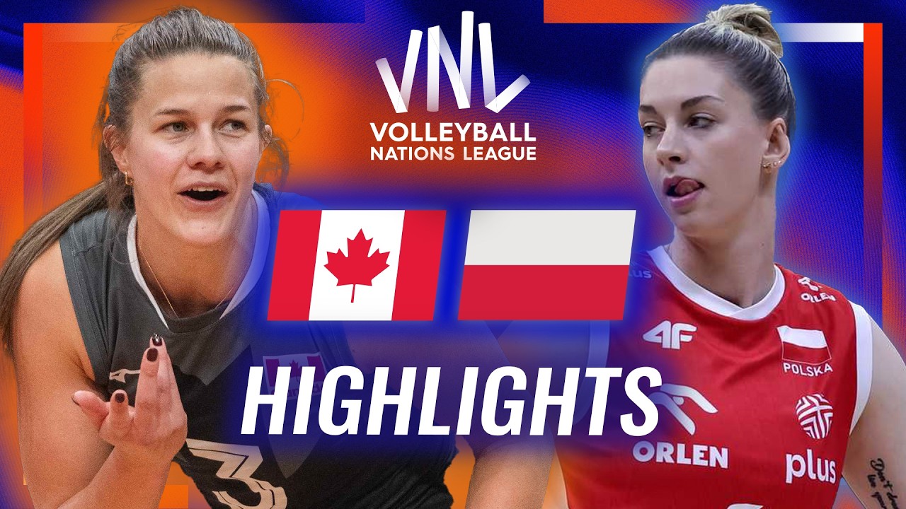 Canada 🇨🇦 vs. Poland 🇵🇱 - Highlights | Week 2 | Women's VNL 2026