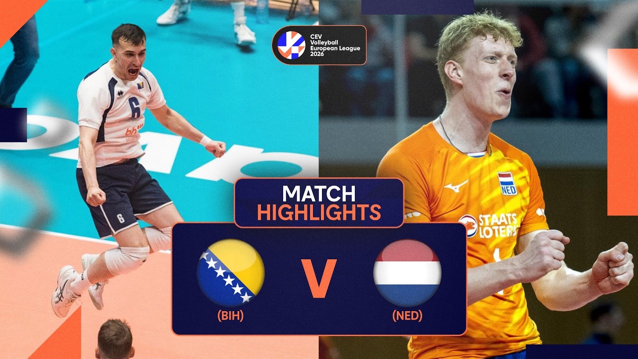 Highlights | Bosnia & Herzegovina vs. The Netherlands | CEV Volleyball European League 2026 | Men
