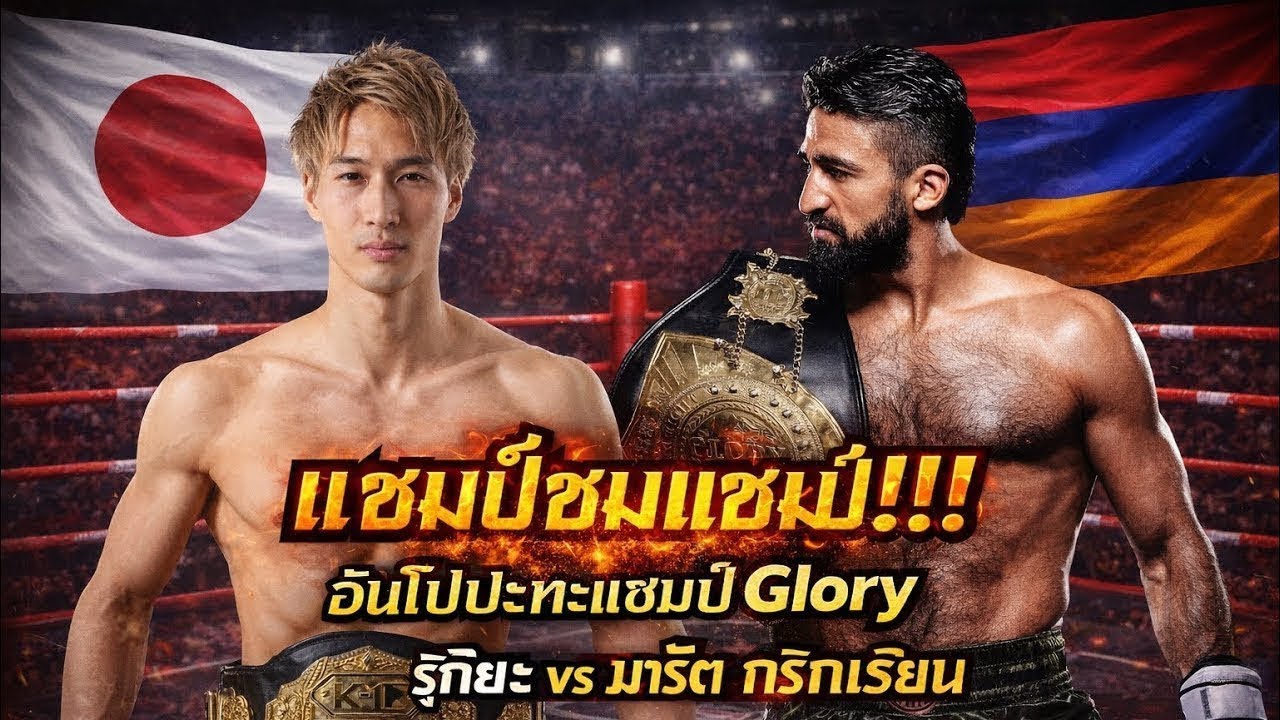 แชมป์ชนแชมป์ อันโปปะทะแชมป์Glory โคตรมันส์ รุคิยะ อันโป vs มารัต กริกอเรียน background