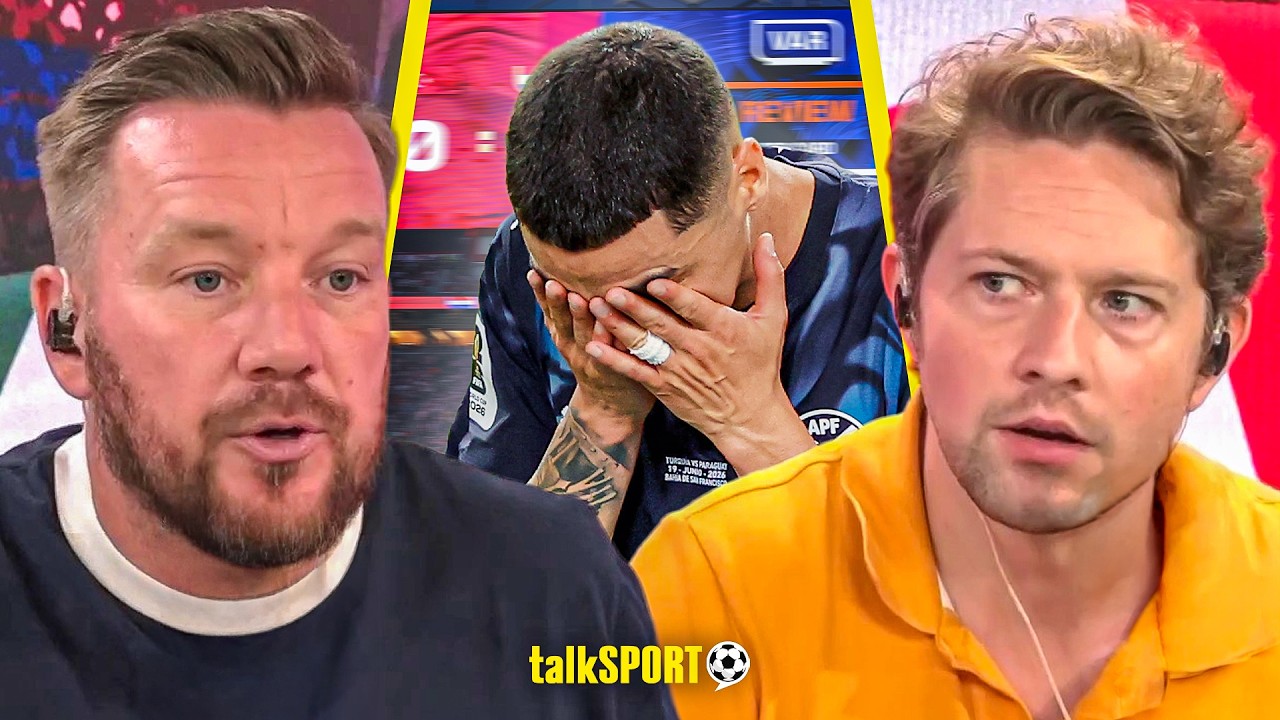 Jamie O'Hara & Rory Jennings REACT to Red Card CONTROVERSY after Miguel Almirón COVERS HIS MOUTH!