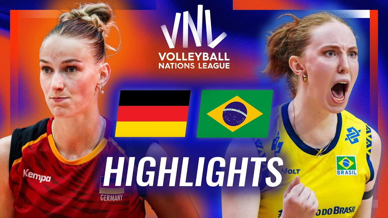 Germany 🇩🇪 vs. Brazil 🇧🇷 - Highlights | Week 2 | Women's VNL 2026