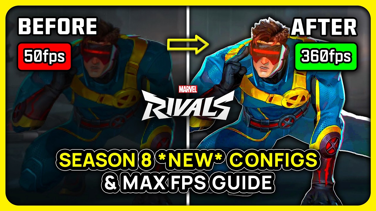 Marvel Rivals Season 8.5 *NEW* Config Files for MAX FPS (Best PC Settings Guide)