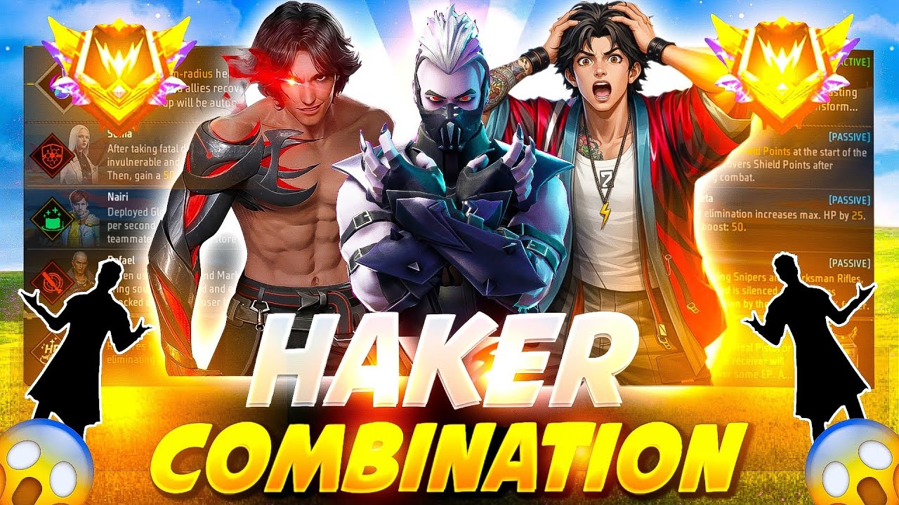 NEW ( HAKER ) | TOP 3 SECERT ✅ Best character skill for cs rank | Cs rank best character skill
