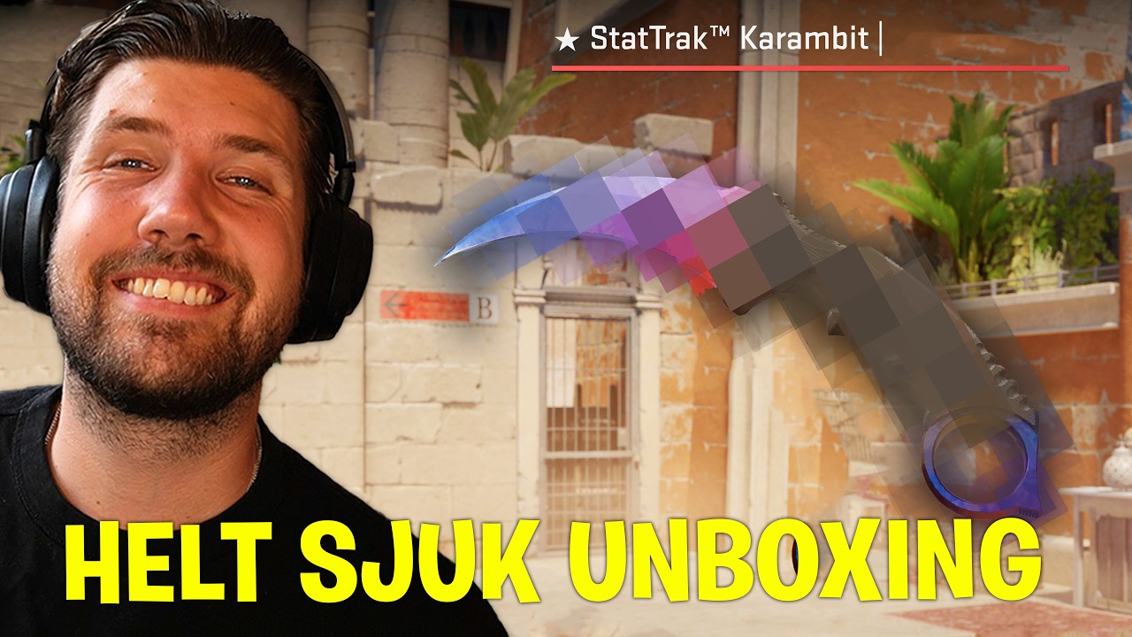 COUNTER STRIKE 2 - JAG UNBOXADE EN HELT OTROLIG KARAMBIT
