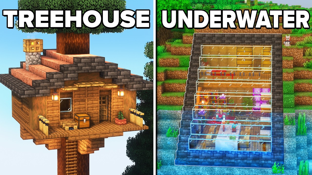 Minecraft: 3 Simple Starter Houses!