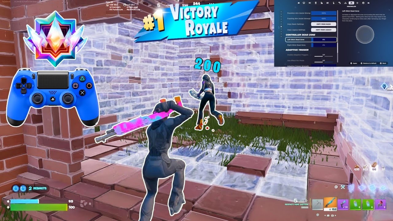 *NEW* Console Peterbot controller settings fortnite | Unreal Reload Gameplay | PS5
