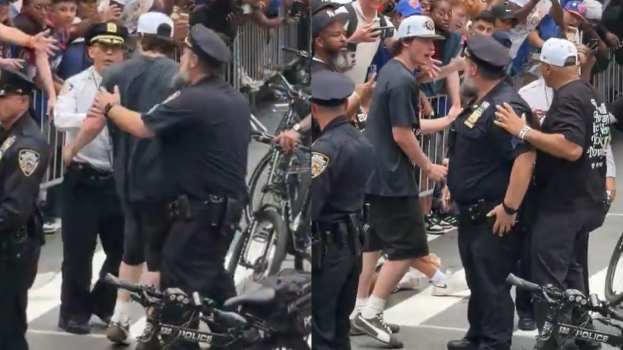 NYPD thought Tyler Kolek was a fan that jumped the fence at Knicks parade đ