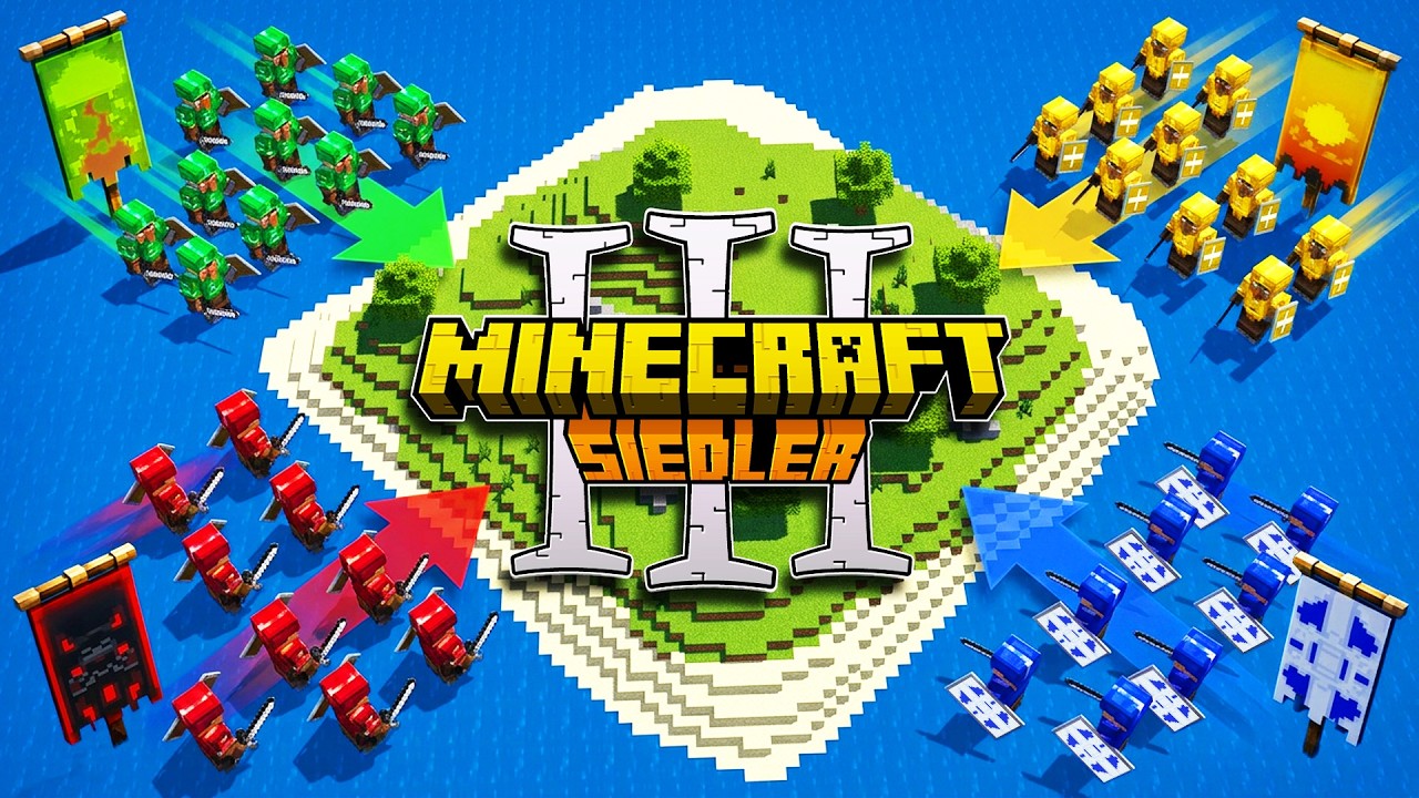 4 Teams simulieren Mittelalter Minecraft