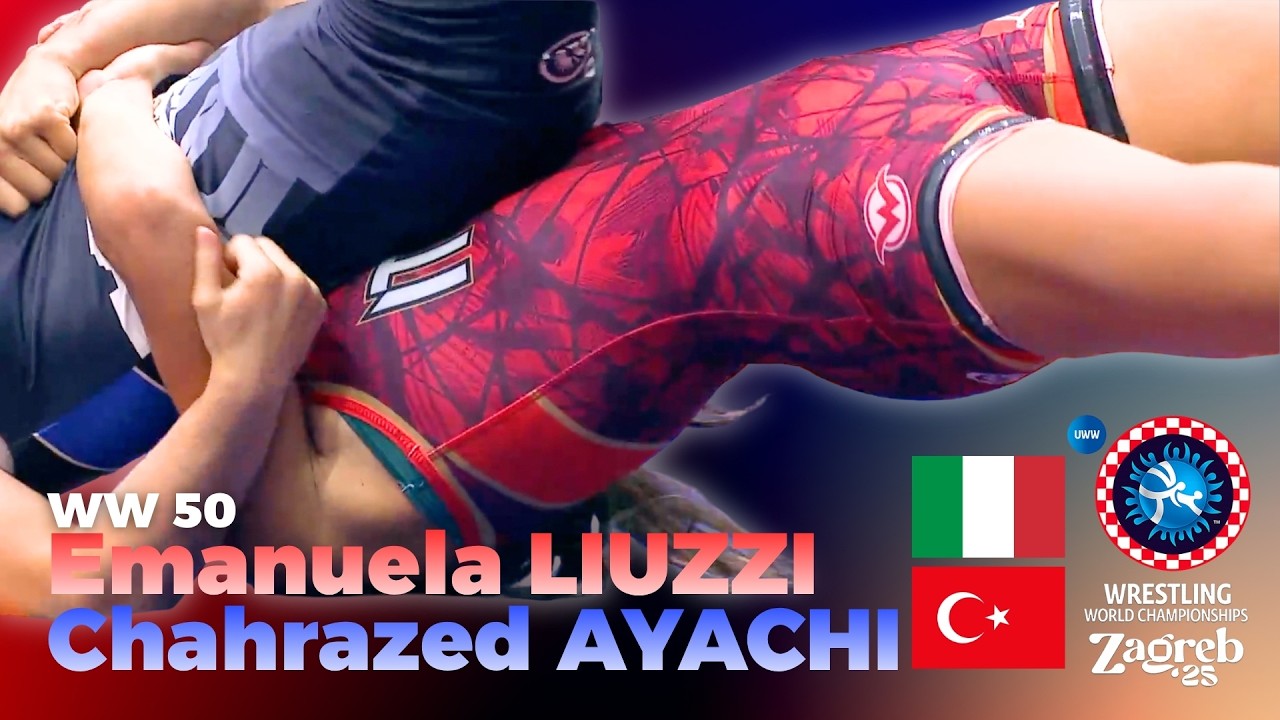 Emanuela LIUZZI 🇮🇹 vs. 🇹🇷 C. AYACHI Qualifies at 2025 World Wrestling Championships | WW 50 KG.