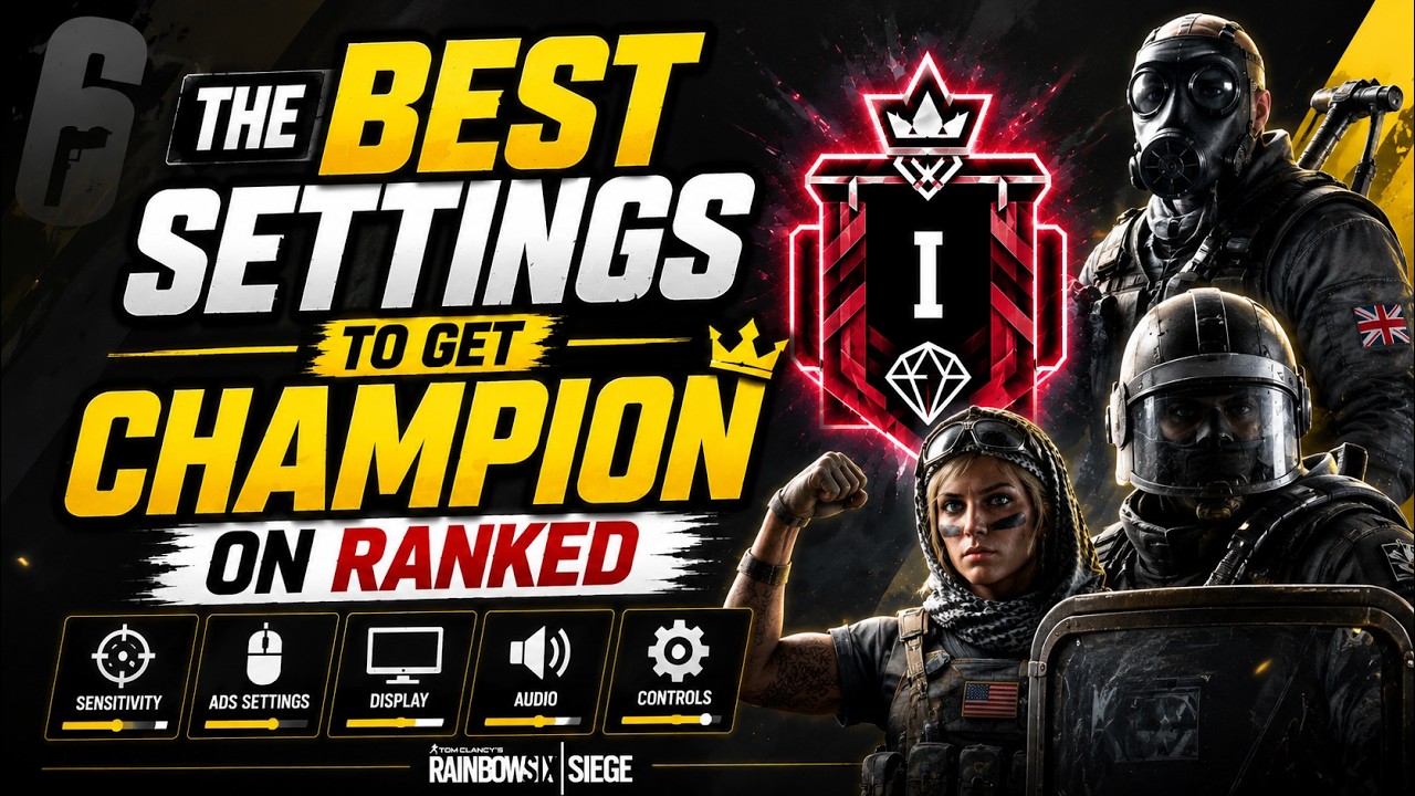 THE BEST SETTINGS TO GET CHAMPION On Ranked Rainbow Six Siege đ„
