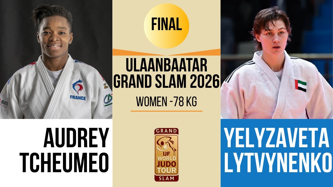 Audrey TCHEUMEO VS Yelyzaveta LYTVYNENKO | Ulaanbaatar Grand Slam 2026 | GOLD -78 kg background