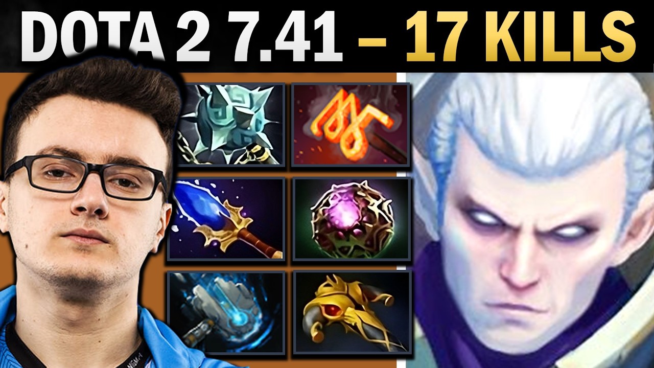 Invoker Dota 2 7.41 with 17 Kills and Brand - Dota Gameplay