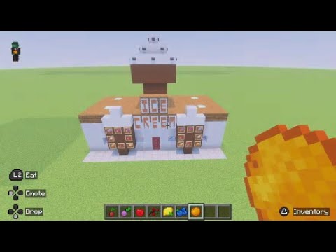 Minecraft tutorial for a Ice creem shop with cooking add-on on PS5