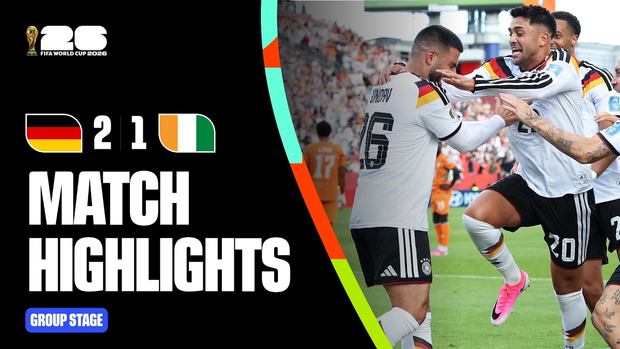 Highlights | Germany 2-1 Cote d'Ivoire | FIFA World Cup 2026™