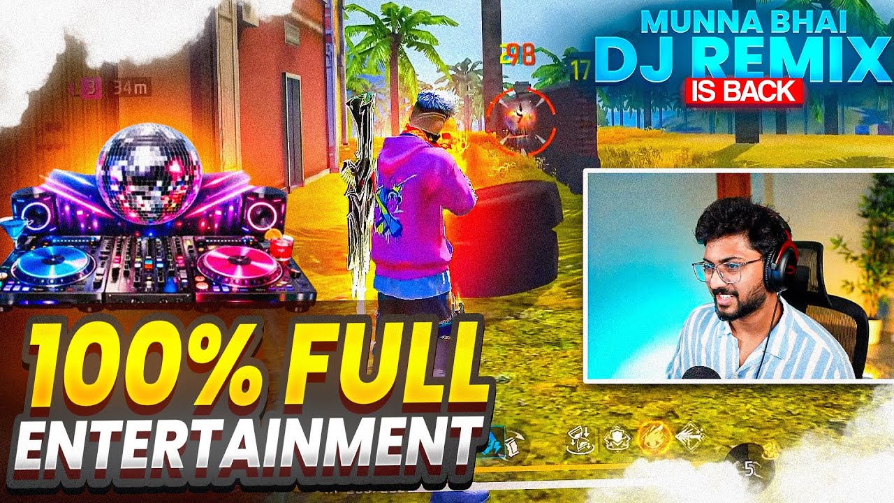 DJ Munna Bhai Is Back..!! (New Mashup...!!) 😂 - Free Fire Telugu - MBG ARMY backdrop