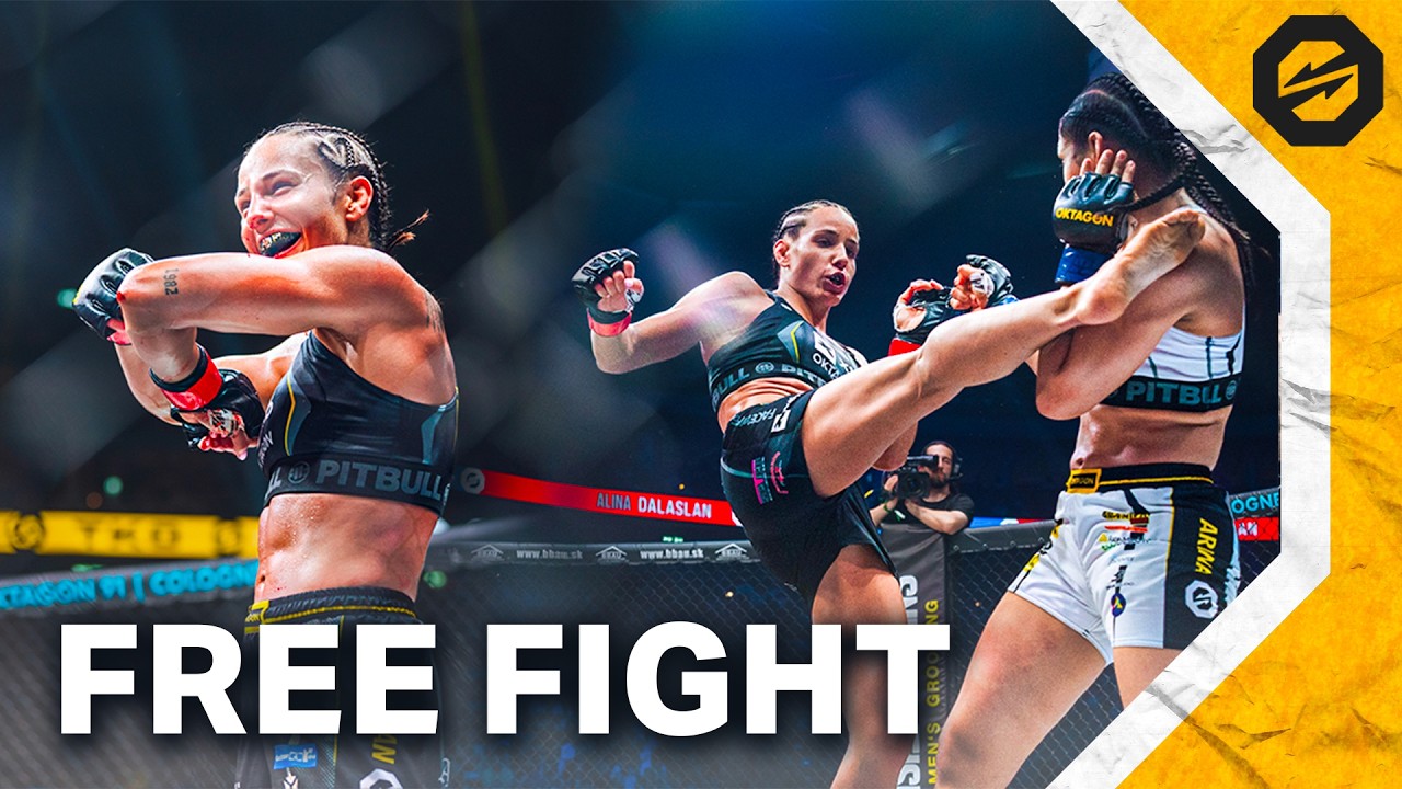 That deadly ELBOW again! DALASLAN vs. ARIANA | FREE FIGHT | OKTAGON 90