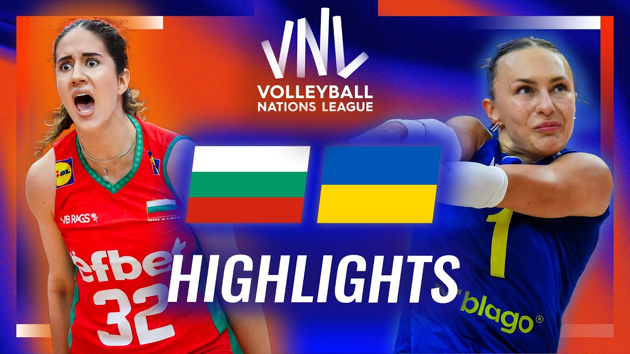 Bulgaria π§π¬ vs. Ukraine πΊπ¦ - Highlights | Week 2 | Women's VNL 2026