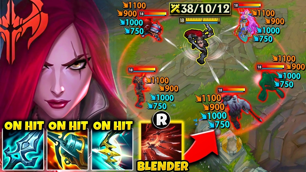 Katarina but I'm my ult is basically a blender of death (STACK ON-HIT EFFECTS)