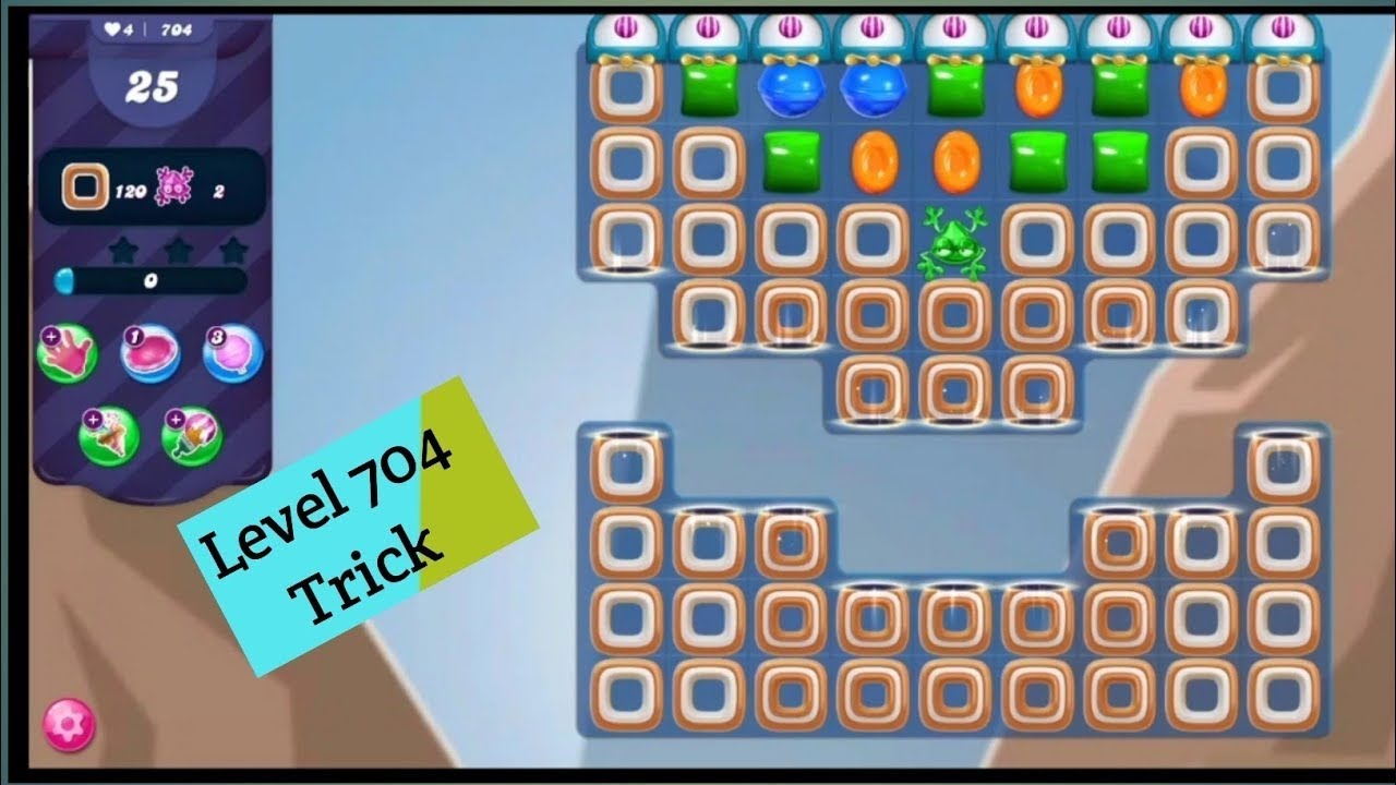 How to Play Candy Crush Saga Level 704 || Sugar ⭐⭐⭐ No Booster (704) #candy #candycrushfriendssaga