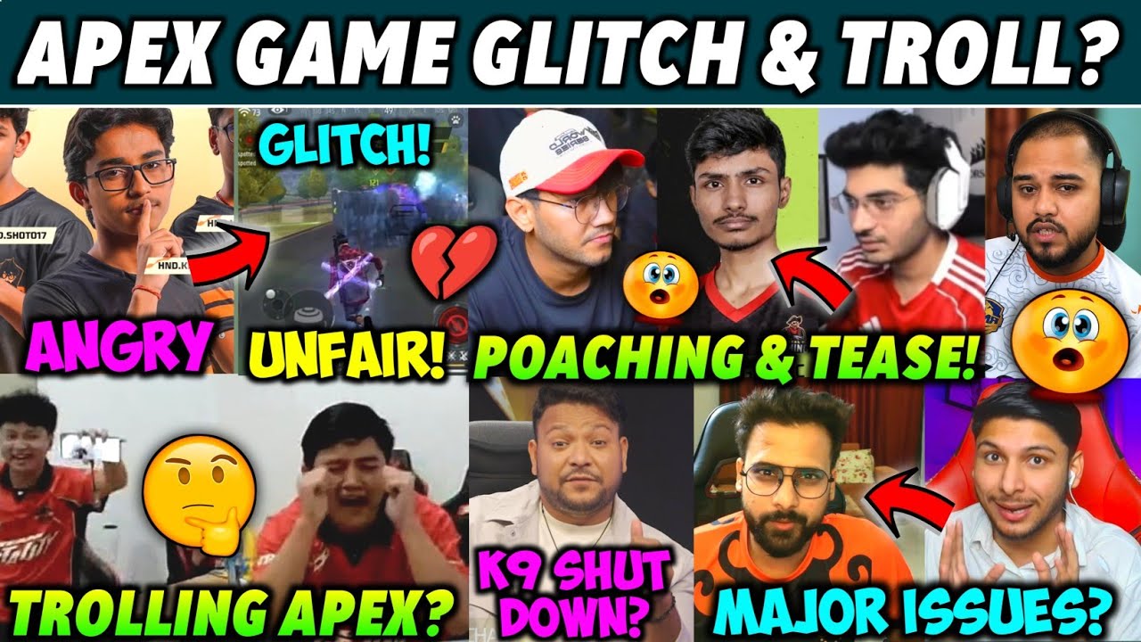 APEX Game Glitch & Trolling by BTR 🥵, K9 Shut Down? 🫢, Pahadi & Iconic Tease Aztec? 🤯, FFMAI Details