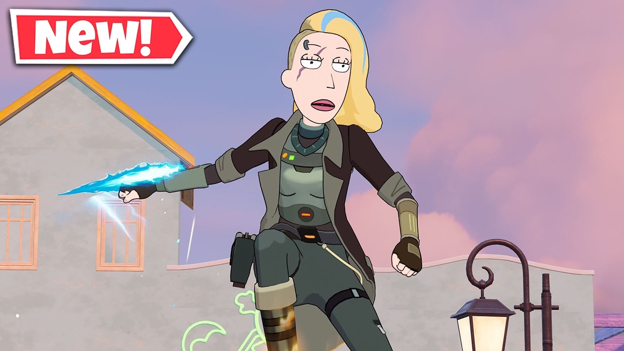 NEW SPACE BETH Skin Gameplay In Fortnite! (Rick & Morty)