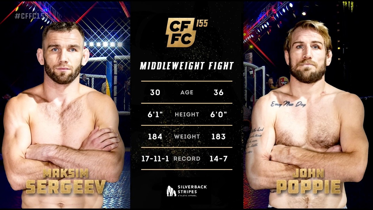 Maksim Sergeev vs. John Poppie | Full Fight Replay | CFFC 155