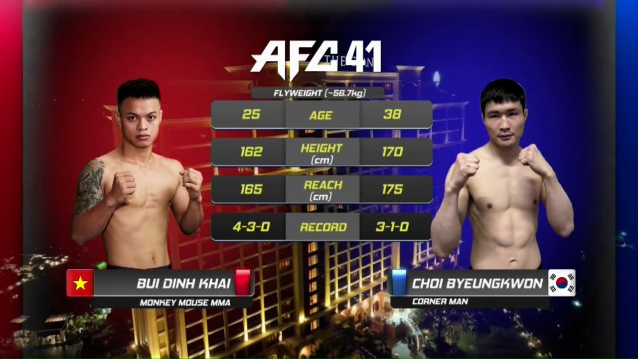 AFC41 제 3경기 -56.7kg 플라이급 BUI MINH KHAI vs 최병권 background