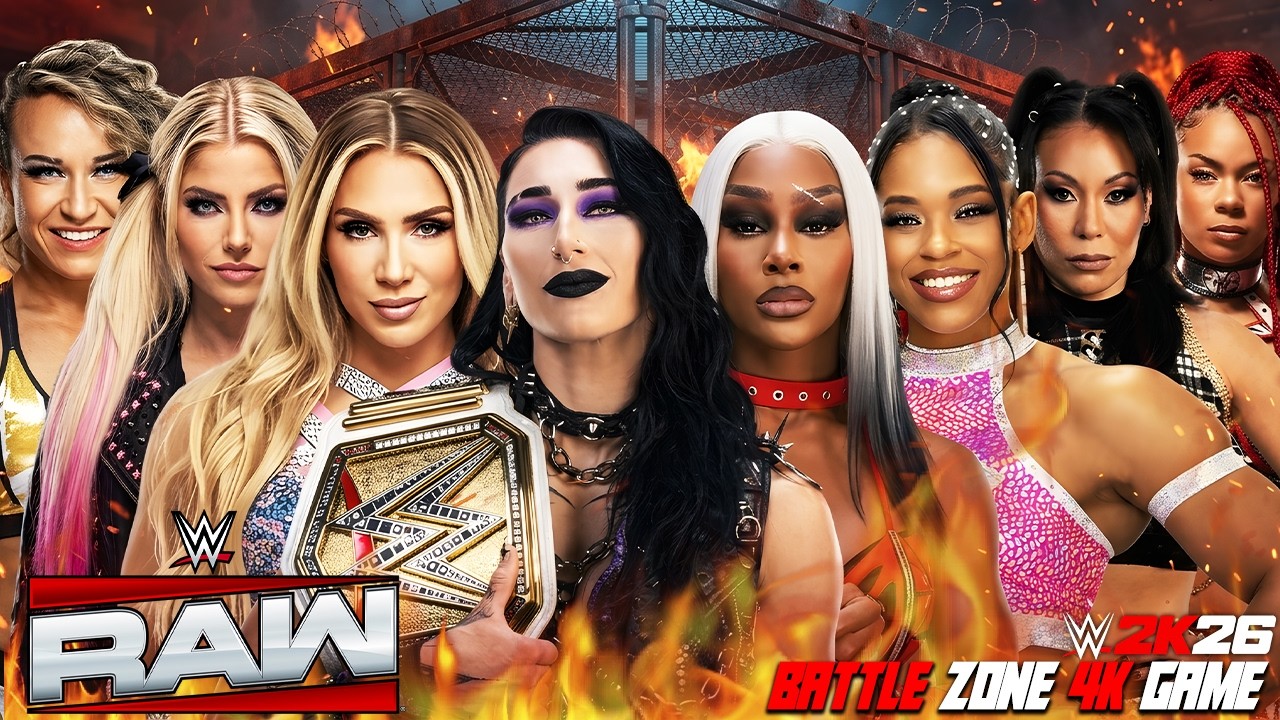 Full Match Rhea Ripley's Team vs Jade Cargill's Team in the RAW Main Event!