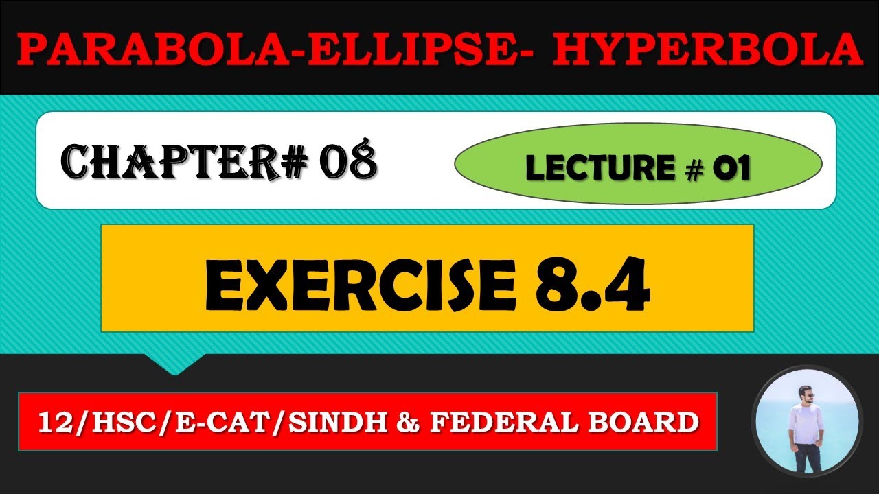 XII MATHS CHAPTER # 08: "PARABOLA-HYPERBOLA-ELLIPSE"