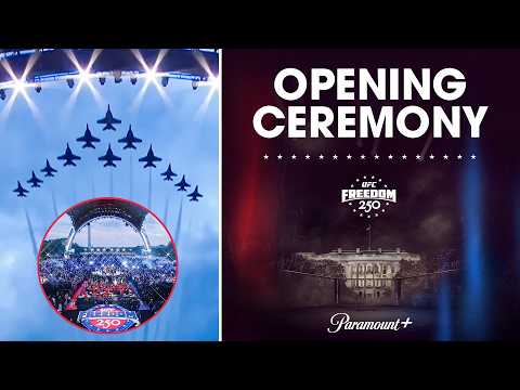 Watch the UFC Freedom 250 opening ceremony at the White House π₯