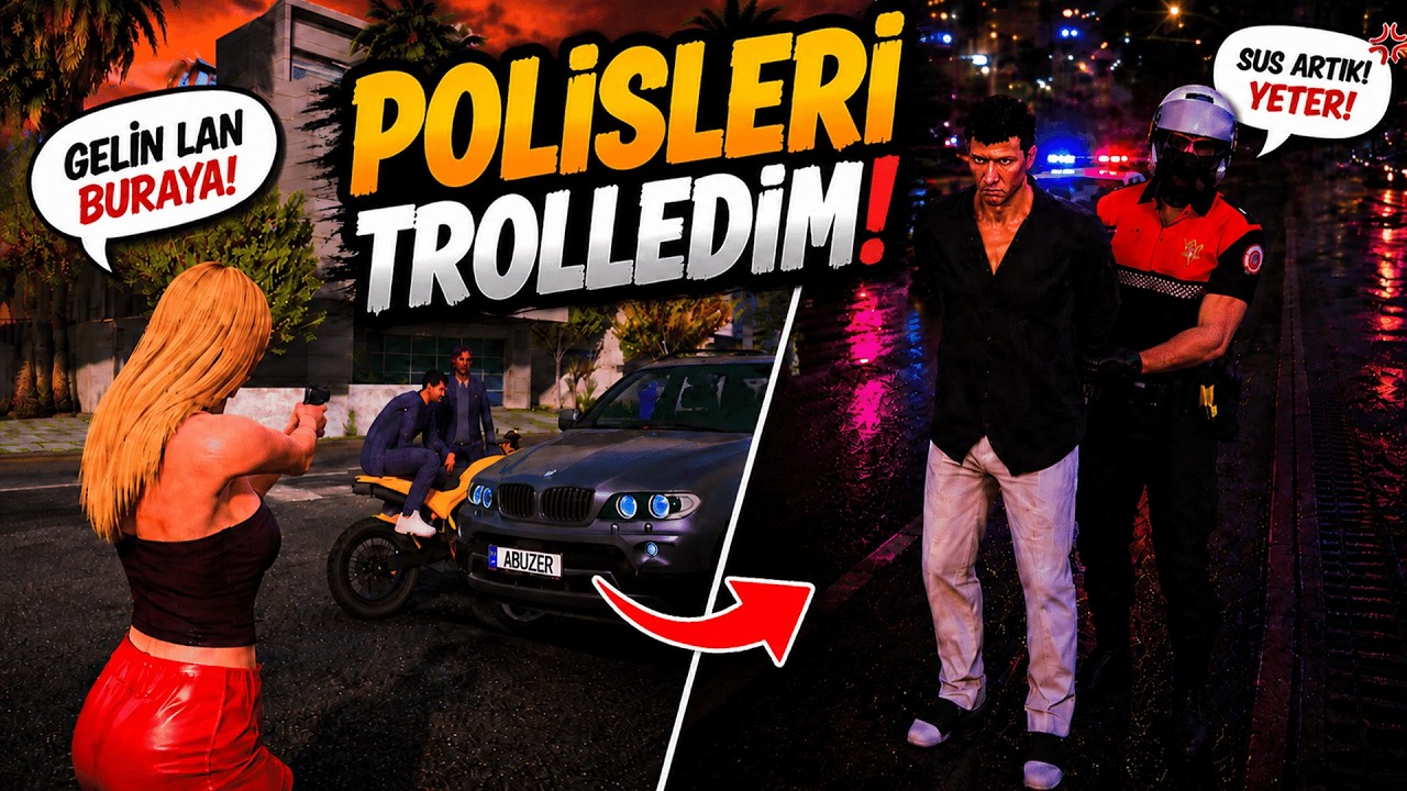 SES DEĞİŞTİRİCİYLE GERGİN POLİSLERİ HİLEYLE TROLLEDİM! (Fivem Hile Troll)