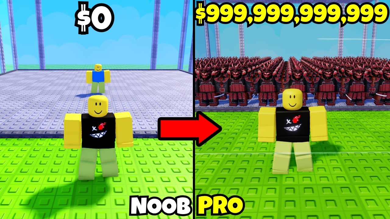 Noob to Max Samurai Base in Become a Billionaire Noob to Pro!