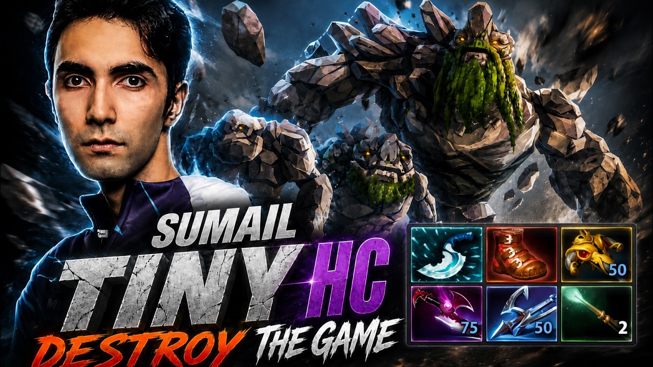 SUMAIL TINY HARD CARRY DESTROYS THE GAME! #dota2 #dota2gameplay #dota