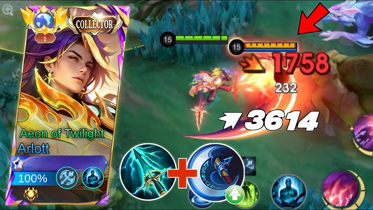 WHEN GLOBAL ARLOTT ABUSE THIS NEW BRUTAL 1 HIT BUILD (100% BROKEN!) - MLBB