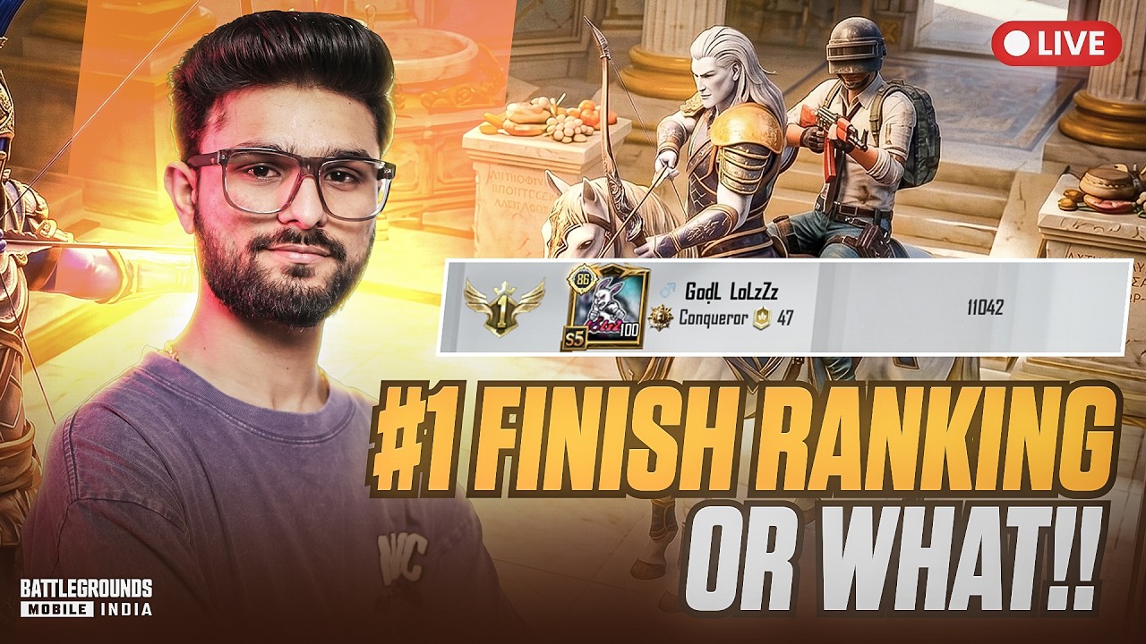 BACK TO RANK PUSH | #1 JOURNEY OR 50 SOLO KILLS? | BGMI LIVE @LoLzZzGaming