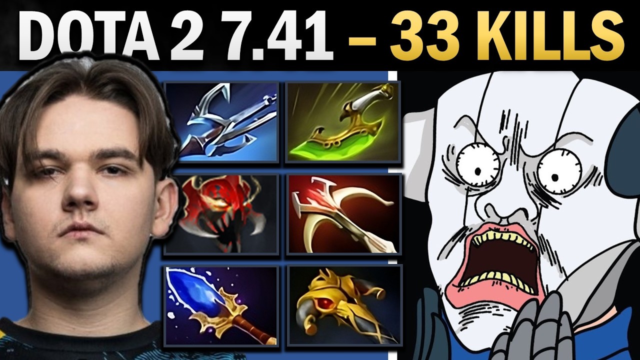Sven Dota 2 7.41 with 33 Kills and Harpoon - Dota 2 Gameplay