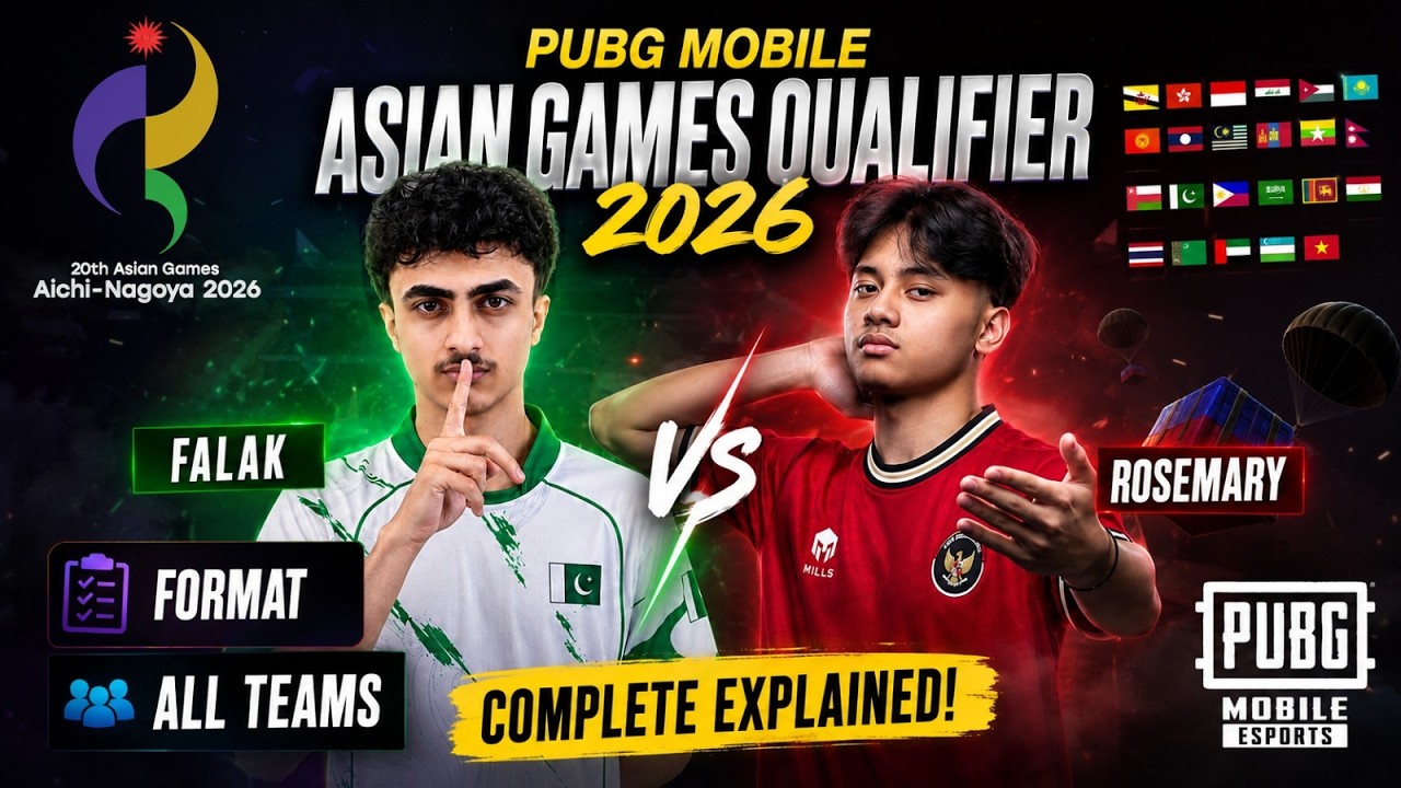 PUBG Mobile ASIAN GAMES Qualifier EXPLAINED Pakistani Team, Falak Vs Rosemary