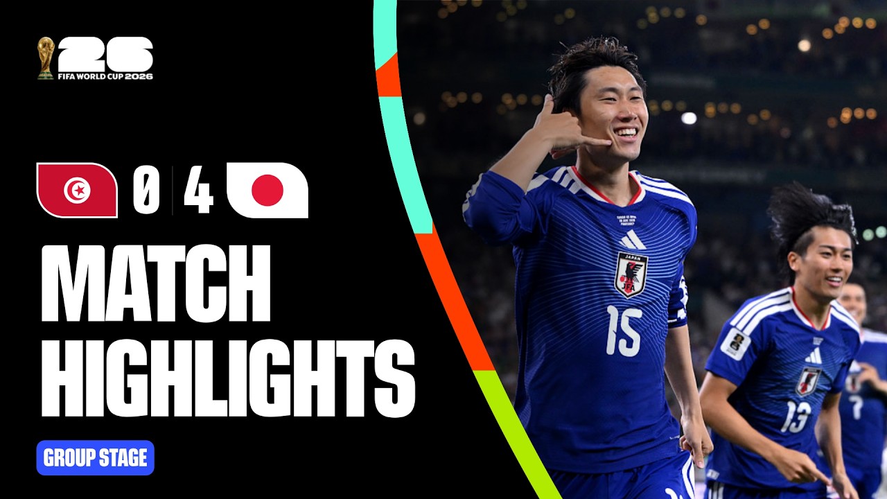 Highlights | Tunisia 0-4 Japan | FIFA World Cup 2026™