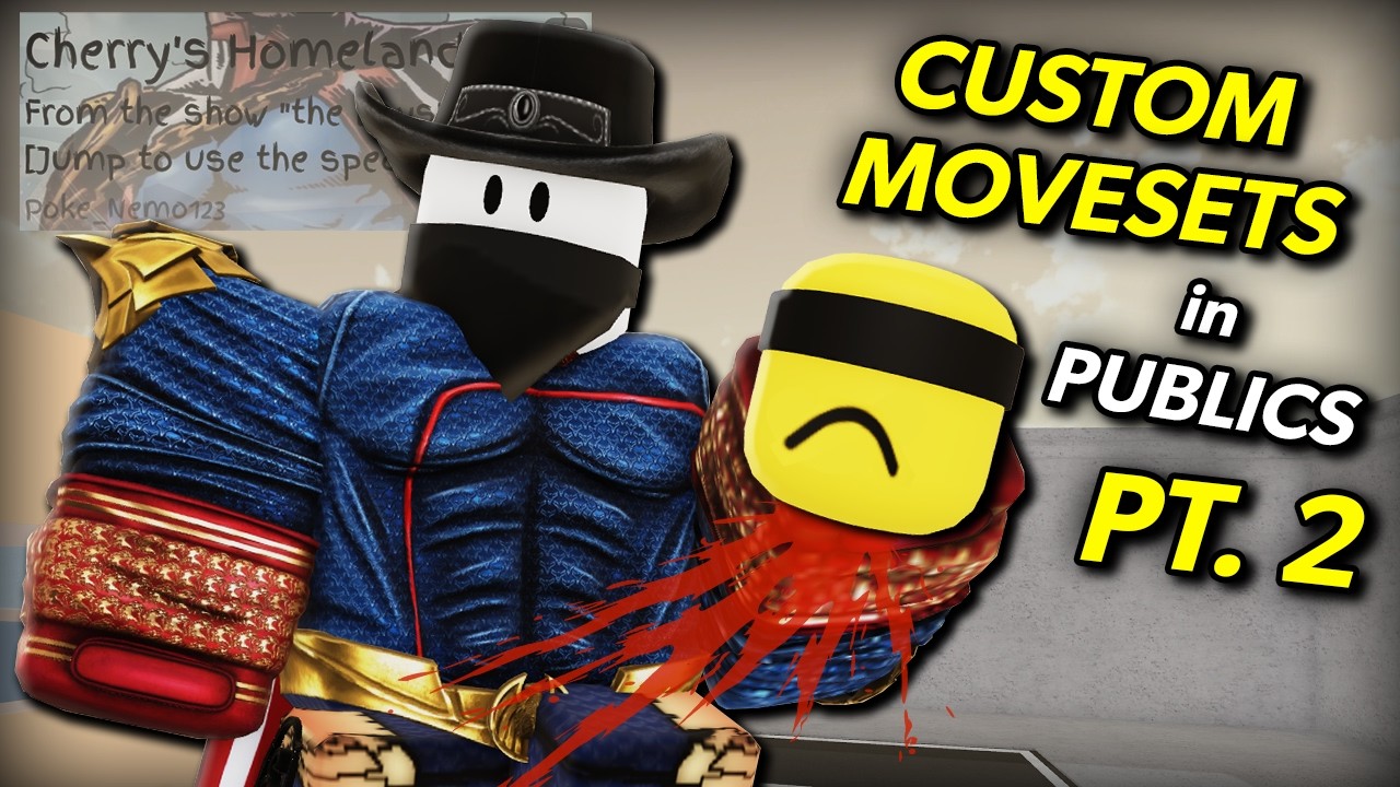 I TROLLED AGAIN with Custom Movesets in PUBLIC SERVERS... (Jujutsu Shenanigans)