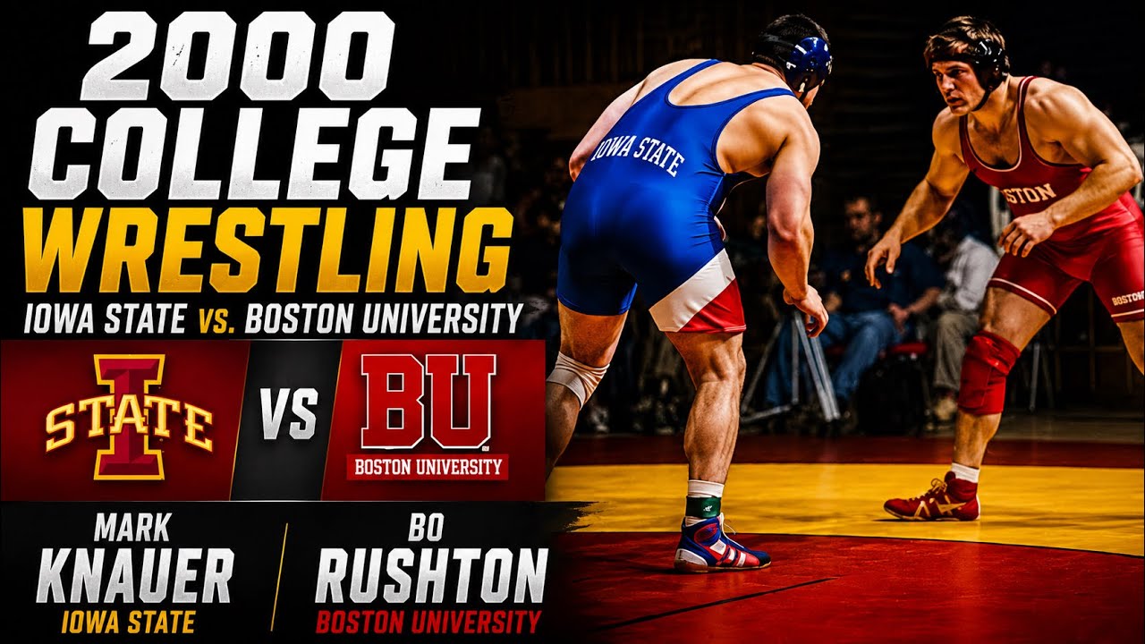 2000 College Wrestling: Mark Knauer, Iowa State vs Bo Rushton, Boise State | Heavyweight